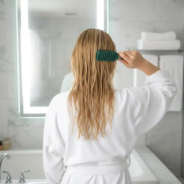 Alt view image 4 of 7 - Brush Detangling Brush Anti-Static Vent Hair Brushes for Women and Men Wet Hair with Ball Tipped Bri