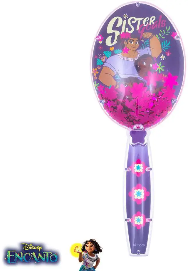 Alt view image 2 of 2 - Disney Encanto Hair Brush with Magical Sparkling Stars Confetti HairBrush, Purple - Kids Ages 3+