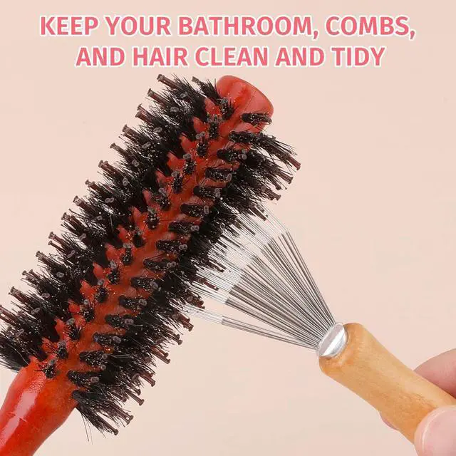 Alt view image 5 of 7 - and Brush Cleaner Tool Set - 3 Pieces with Rake Design for Home and Salon Use