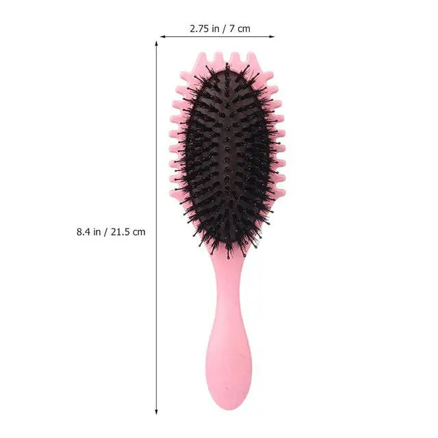 Alt view image 2 of 4 - Curly Hair Brush,Curl Defining Brush Defining with Side Gear for Combing, Shaping, and Styling Curly
