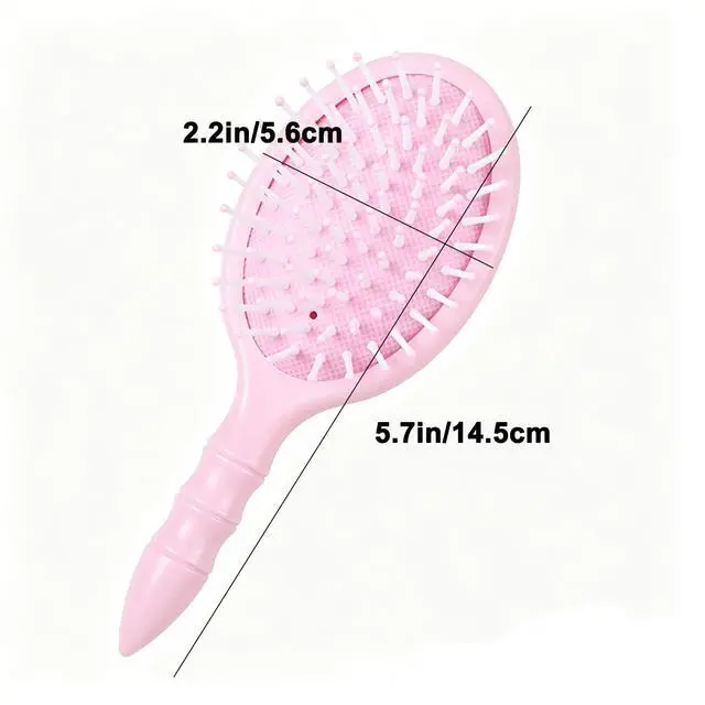 Alt view image 2 of 6 - 2pcs Hair Brush Mini Hairbrush for Thick Curly Thin Long Short Wet or Dry Hair Detangle Pocket Trave