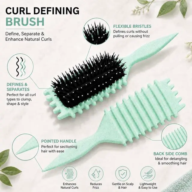 Alt view image 2 of 7 - Defining Brush, Curly Hair Brush for Styling, Shaping, Detangling & Defining Curls for Women and Men