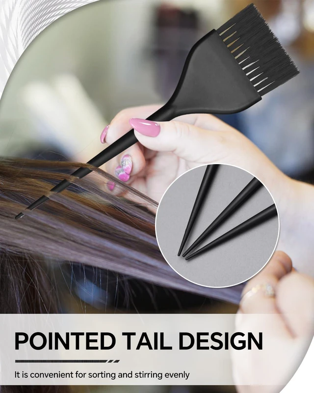 Alt view image 6 of 7 - 3 Pack Hair Color Brush Set - Professional Hair Dye Brush for Stylist, for Highlighting, Tint and Co
