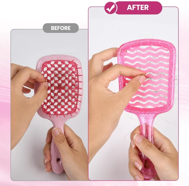 Alt view image 6 of 7 - Hair Brush for All Wet or Dry Hair Types, Pain-Free Brushing Durable, Anti-Static Bristles, Lightwei