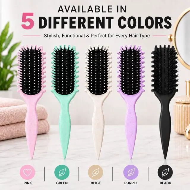 Alt view image 4 of 7 - Defining Brush, Curly Hair Brush for Styling, Shaping, Detangling & Defining Curls for Women and Men