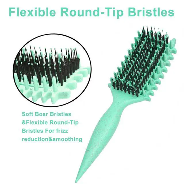Alt view image 6 of 7 - Hair Brush Curl Defining Brush with Side Gear for Combing Detangling Shaping and Defining Curls Ligh
