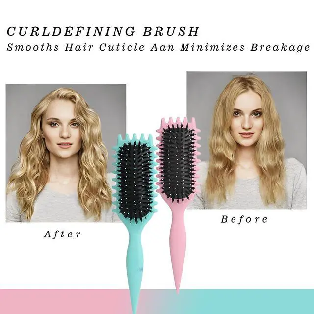 Alt view image 5 of 5 - Hair Brush, 2025 Curly Hair Products Curl Defining Brush, Bounce Defining Hair Shaping for Women Men