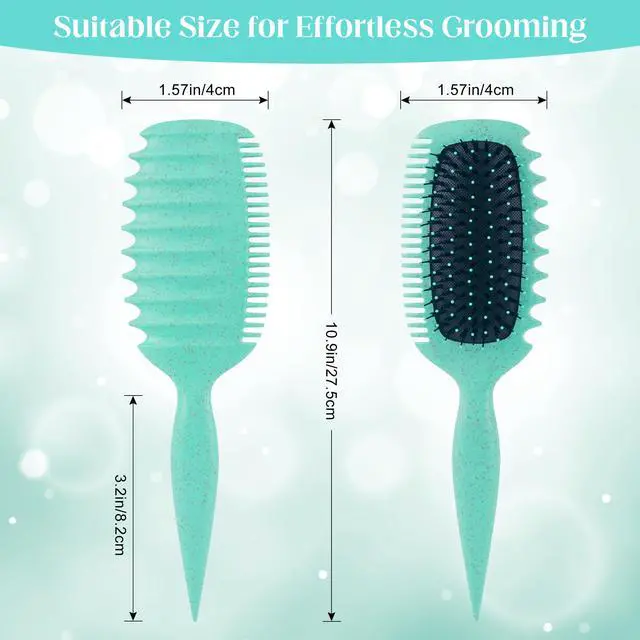 Alt view image 3 of 7 - Hair Brush for Detangling, Shaping & Defining Curls, Waves & Coils | All Hair Types, Light Wet/Dry H
