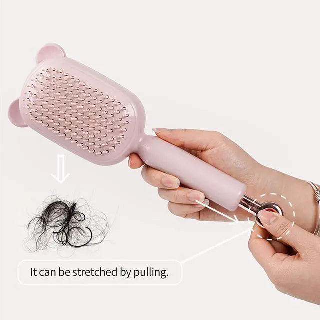 Alt view image 2 of 7 - Cleaning Hair brush Retractable Hair Brush For women,Airbag Massage Combs for Thick Hair Long Hair (