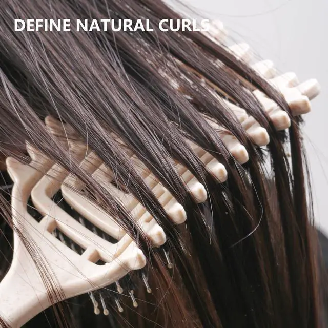 Alt view image 2 of 6 - Curly Hair Brush, Tangle-Free Defining Brush for Volume, Curl Definition, Edge Lifting, and Enhancin