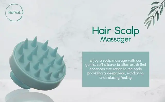 Alt view image 3 of 7 - Scalp Massager, Soft Silicone Bristles Scalp Brush for Woman, Men, Kids and Pets -All Hair Types Sha