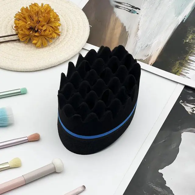 Alt view image 7 of 7 - 1 Piece Hair Twist Curl Sponge Brush: Dual-Sided Afro Coil & Dread Styling Tool for Men and Women, S
