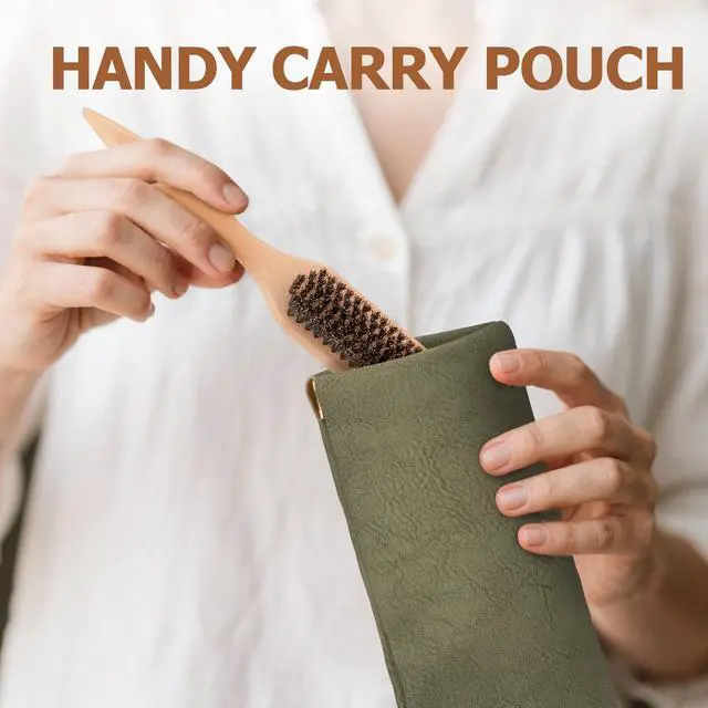 Alt view image 5 of 7 - Bristle Slick Back Hair Brush for Men Women Kids Ideal for Sleek Ponytails, Buns, Smoothing Baby H