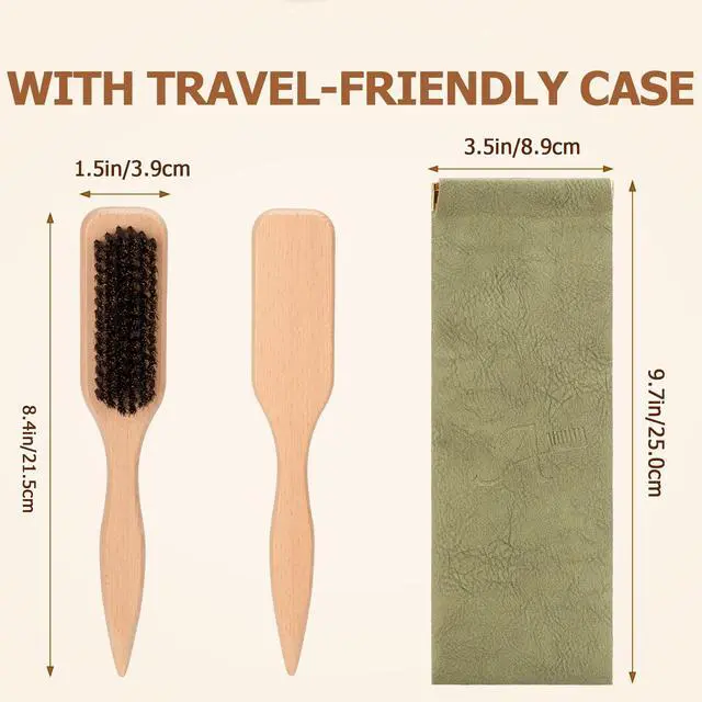 Alt view image 7 of 7 - Bristle Slick Back Hair Brush for Men Women Kids Ideal for Sleek Ponytails, Buns, Smoothing Baby H
