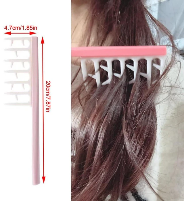 Alt view image 2 of 7 - 4 Pack Curly Hair Comb Wide Tooth Curling Hair Comb Detangling Hair Brush for Curly Long and Wet Hai