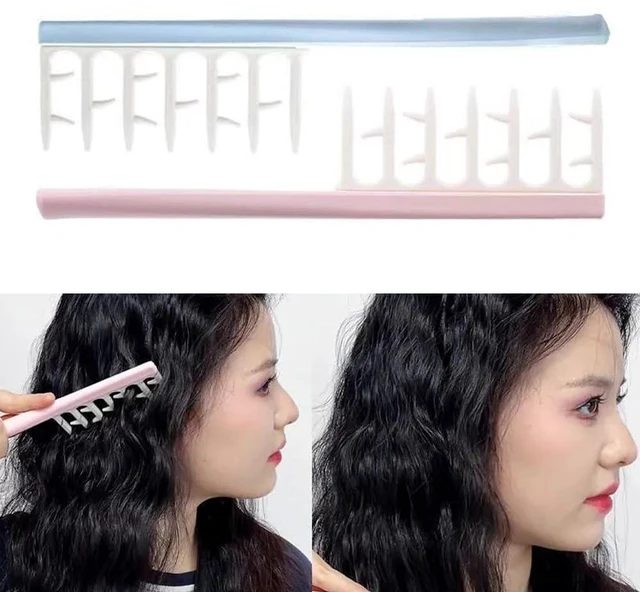 Alt view image 6 of 7 - 4 Pack Curly Hair Comb Wide Tooth Curling Hair Comb Detangling Hair Brush for Curly Long and Wet Hai