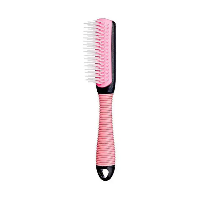 Alt view image 6 of 7 - Mini Detangling Non-Slip Brush, 5 Rows of Soft Bristles, Gentle Knot-Free Results, Less Breakage, Fl