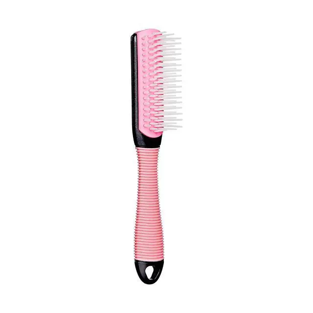 Alt view image 7 of 7 - Mini Detangling Non-Slip Brush, 5 Rows of Soft Bristles, Gentle Knot-Free Results, Less Breakage, Fl