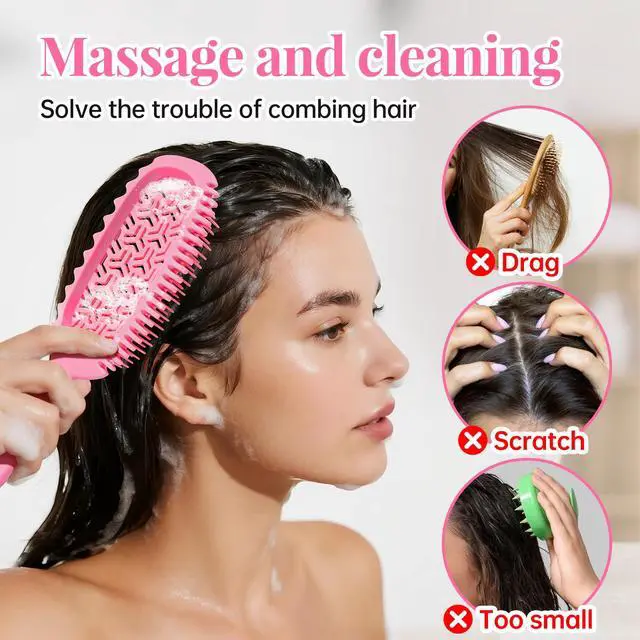Alt view image 2 of 6 - Hair Brush for Wet and Dry Hair, curl defining brush,curl brush for curly hair wet for Shower & Trav