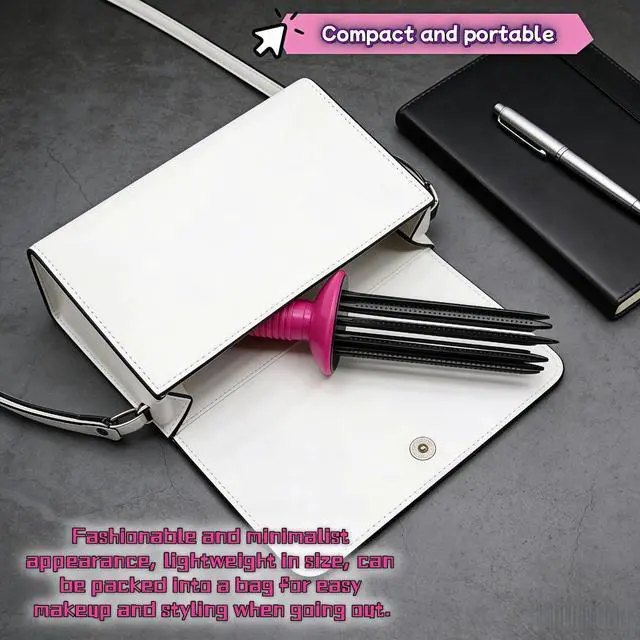 Alt view image 6 of 7 - Round Hair Styling Brush, Manual Volumizing Roller Comb for Blowout Lift & Bouncy Curls, Heat-Resist