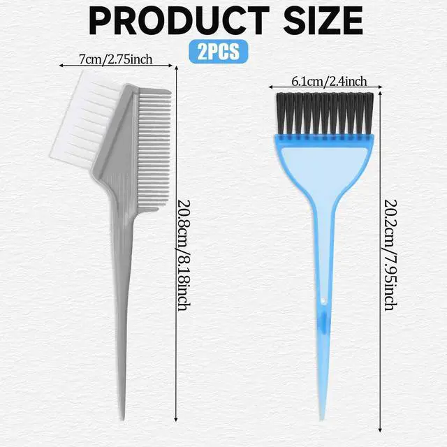 Alt view image 2 of 6 - Hair Color Brush Hair Dye Kit for Hair Tint Dying Coloring Applicator Hair Dye Brushes Tinting Comb