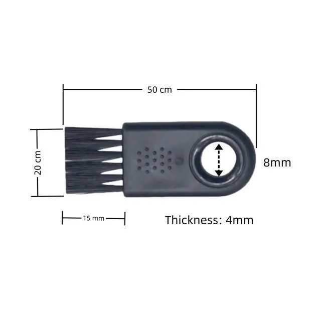 Alt view image 2 of 7 - Shaver Cleaning Brush,Nylon Hair Durable Stable Electric Shaver Cleaning Brush Wearable 6Pcs for Hou