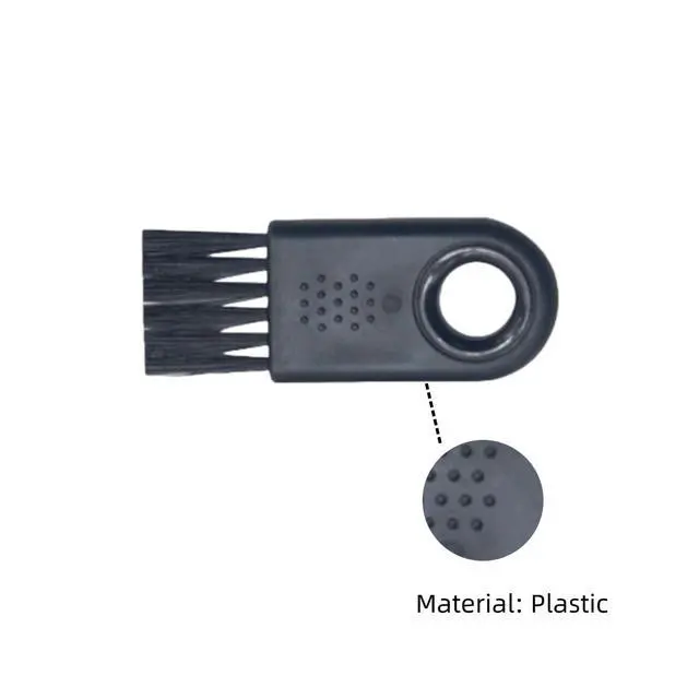 Alt view image 3 of 7 - Shaver Cleaning Brush,Nylon Hair Durable Stable Electric Shaver Cleaning Brush Wearable 6Pcs for Hou