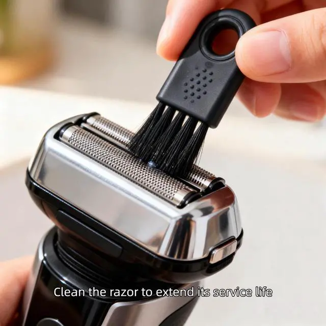 Alt view image 6 of 7 - Shaver Cleaning Brush,Nylon Hair Durable Stable Electric Shaver Cleaning Brush Wearable 6Pcs for Hou