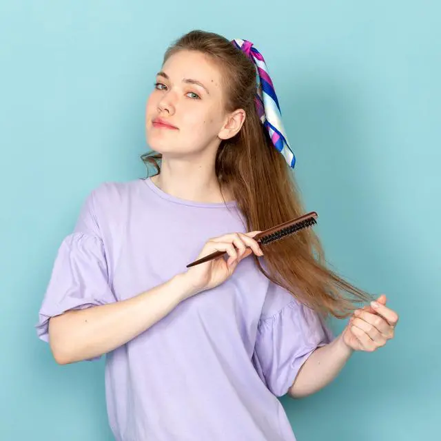 Alt view image 4 of 7 - Bristle Teasing Brush for Slick Back Hair, Hair Teasing Brushes for Women Styling Brush with Wooden