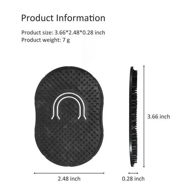 Alt view image 7 of 7 - 4-Pack Pocket Palm Combs Versatile Shampoo and Massage Hair Brush Combs, Scalp Massager, Wave Brus