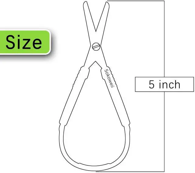 Alt view image 6 of 6 - 5 Inch Mini Loop Scissors, Adaptive Design, Easy-Open Squeeze Handles (Pink (1Pcs))