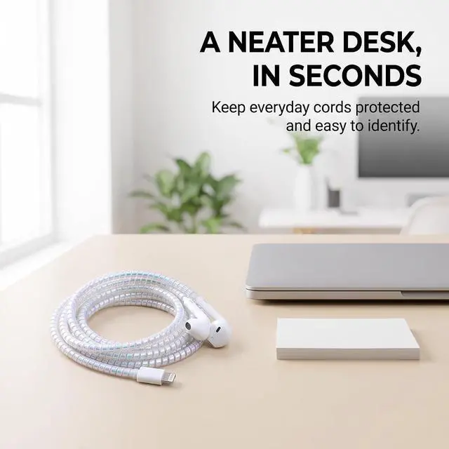 Alt view image 5 of 7 - Cable Protector, Chargers Cable Protector Data Cable Protect Sleeve Charger Cover, Headphone Cable Saver for Phone Earphone USB Data Cable Charger Protector,Cable Sleeves (Laser)