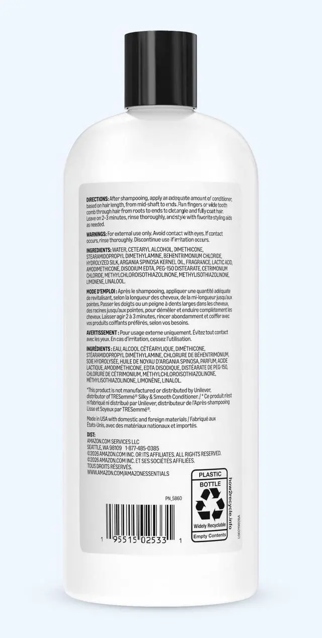Alt view image 7 of 7 - Soft & Sleek Anti-Frizz Conditioner for Dry or Damaged Hair with Argan Oil & Silk Proteins, 28 Fluid Ounce