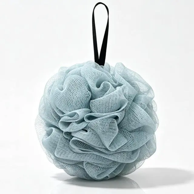 Main image of Sponges for Shower,Exfoliating Cleaning Bath Loofa Body Scrubber Balls for Women Men Washing(1 pcs, Blue)