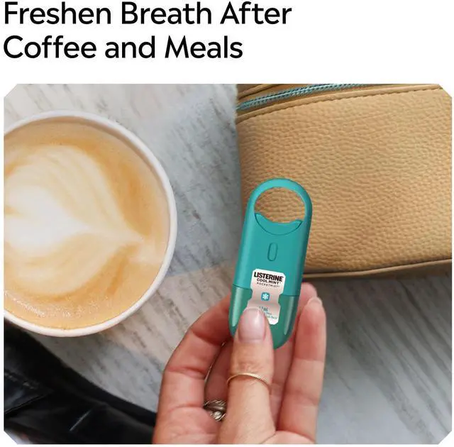 Alt view image 3 of 7 - Pocket Mist Cool Mint 7.7 ml | Instant Fresh Breath, Sugar-Free, Travel Size Mouth Spray, Kills 99% Bad Breath Germs, On-The-Go, Non-Aerosol, Portable