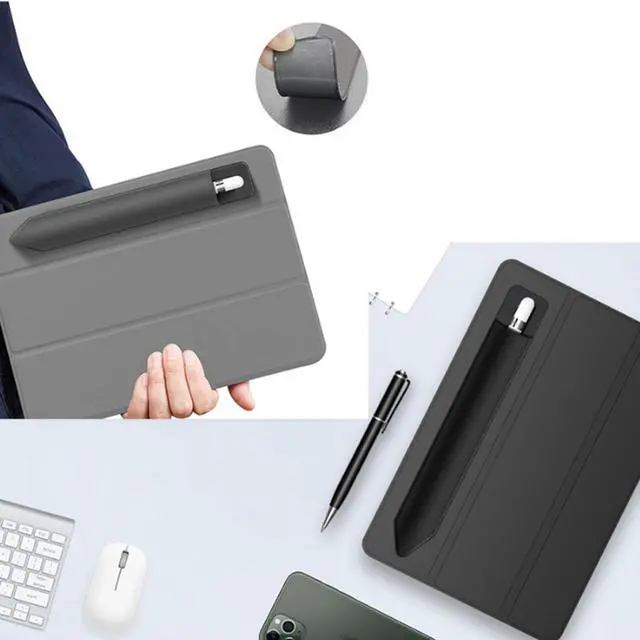 Alt view image 4 of 5 - Universal Stylus Holder, Black | Adhesive|Elastic|Pens Protected Sleeve/Case/Storage/Pouch/Pocket|For Pencil Pro/2nd/1st/USB-C