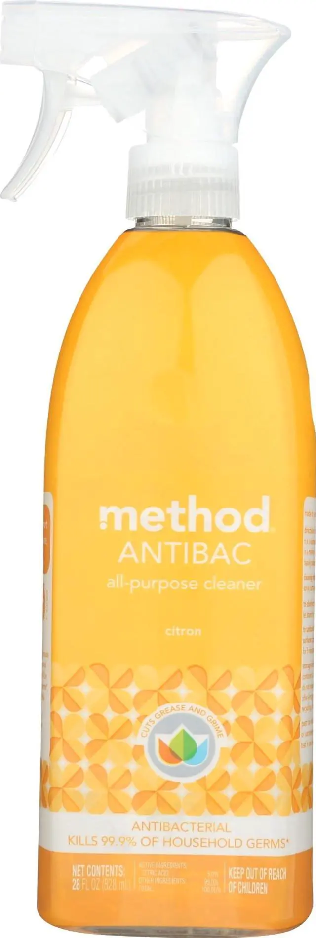Main image of All-Purpose Cleaner Spray, Citron, 28 fl oz | Antibacterial Cleaner Kills 99.9% of Household Germs, Cleans and Sanitizes in One Step, Tough on Grease, Easy on Surfaces