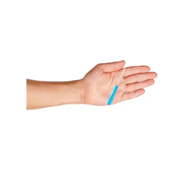 Alt view image 6 of 6 - 5 Pcs Mini Slotted Screwdriver, 2mm Flat Head, 65mm, Blue | 2.56" Total Length, Handle, Non-magnetic for Watch Eyeglasses Electronics Toy Repair