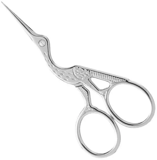Main image of Small Sewing Scissors,Sharp Embroidery Scissors,Mini Scissors All Purpose | 3.7 Inch Stainless Steel Crane-Shaped Craft Scissors for Needlework Quilting and Thread Cutting