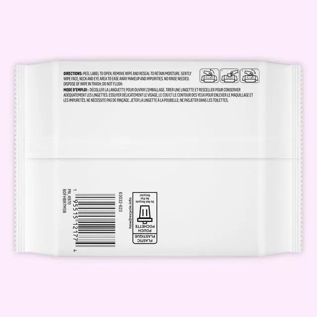 Alt view image 6 of 6 - Rose Water Cleansing Towelettes, Gentle, Dermatologist Approved, Suitable for Sensitive, Normal, or Oily skin types, 40 Count, Pack of 1