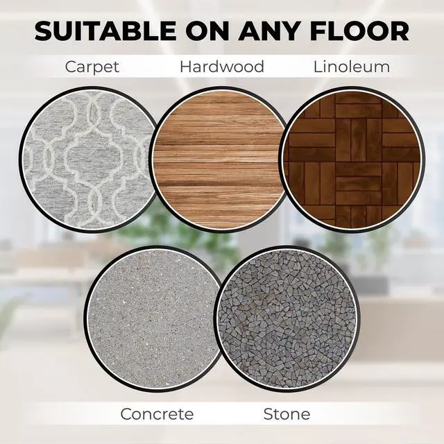 Alt view image 4 of 7 - Stoppers for Bottom of Door Premium Floor Rubber Door Stop Wedge Made in USA Heavy Duty Honeycomb Design for Carpet, Tile, Ideal for Home, School, Commercial,Grey