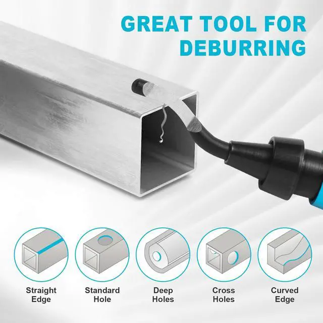Alt view image 7 of 7 - Deburring Tool Set with 11pcs High Speed Steel Swivel Blades, Deburring Tool 3D Printing Burr Removal Blades, Deburring Tools for Metal, Resin, PVC Pipes, Copper, Plastic, Aluminum