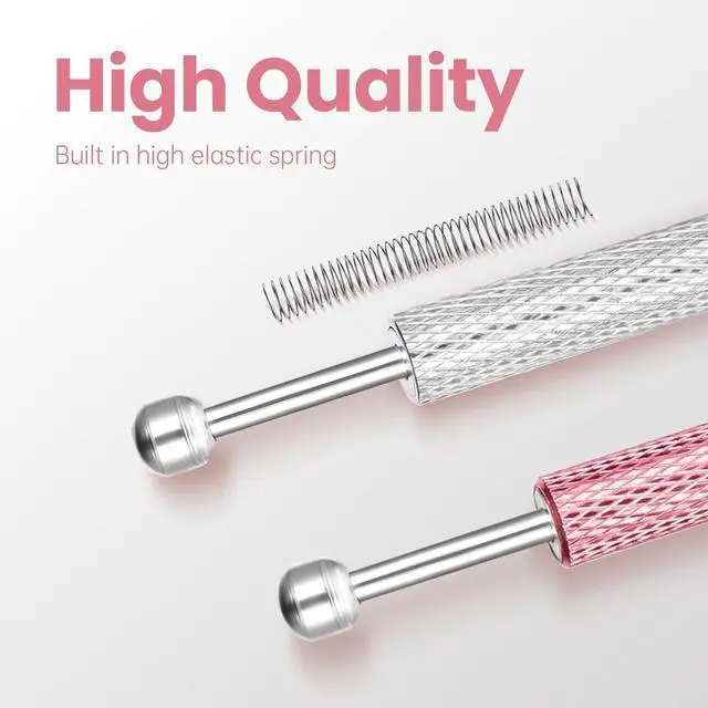 Alt view image 6 of 6 - 2 Pack Piercing Ball Grabber Tool, Stainless Steel Piercing Removal Tool | Piercing Tool For Changing Jewelry, Piercing Kit for Earring Nose Ring, 4 Prongs Gem Picker Tool, Flat-back Earring Tool