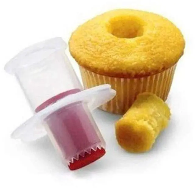 Main image of 2pcs Cupcake Tools Muffin Cake Pastry Model Plunger Cutter Decorating Plastic Cake Digging Holes Device Filling - Cupcake Hole Punch
