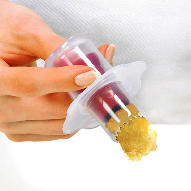 Alt view image 6 of 7 - 2pcs Cupcake Tools Muffin Cake Pastry Model Plunger Cutter Decorating Plastic Cake Digging Holes Device Filling - Cupcake Hole Punch
