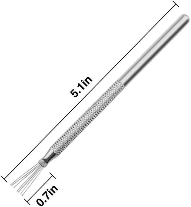 Alt view image 2 of 6 - 2 PCS Clay Scoring Tools, Stainless Steel Pottery Tool Polymer Clay Tools | Air Dry Clay Tools for Texturing Sculpting