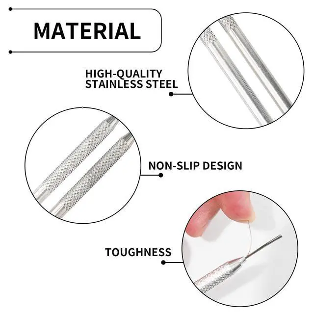 Alt view image 3 of 7 - 2Pack Clay Needle Tools, Wire Feather Texture Tool for Ceramic Polymer Pottery Clay Sculpting, Texturing, Modeling
