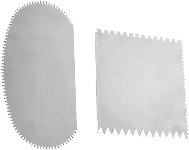 Main image of 2 Pcs Serrated Scraper Crafts Tool Stainless Steel Pottery Clay Sculpture Scraper Ceramics Clay Sculpting Tools Kit for Sculpting Texturing Modeling