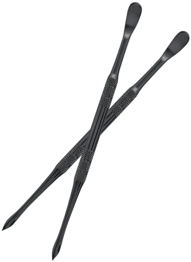 Alt view image 3 of 7 - 3PCS Wax Carving Tools, Black | Stainless Steel, Double-Headed, Sculpting Tool Spoon, Carving Tool Kit