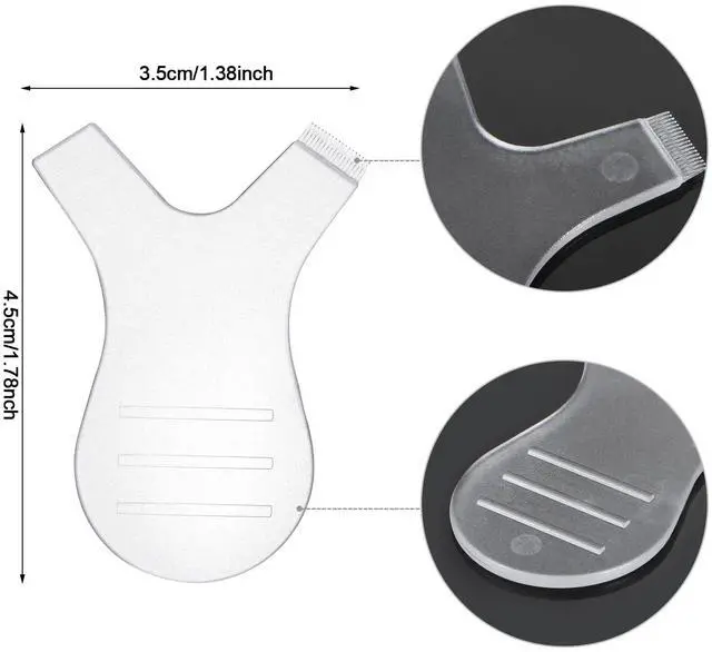 Alt view image 2 of 6 - 30 Pcs Lash Lift Comb, Y Combs Lash Lift Tools, Clear | Silicone Y Lash Brush Eyelash Separator for Lash Perm, Eyelash Extension and Brow Lamination, Professional Salon and Home Use